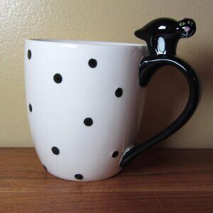 *BOGO mugs* 16 oz 3D black cat surprise mug global design connections (W5848)